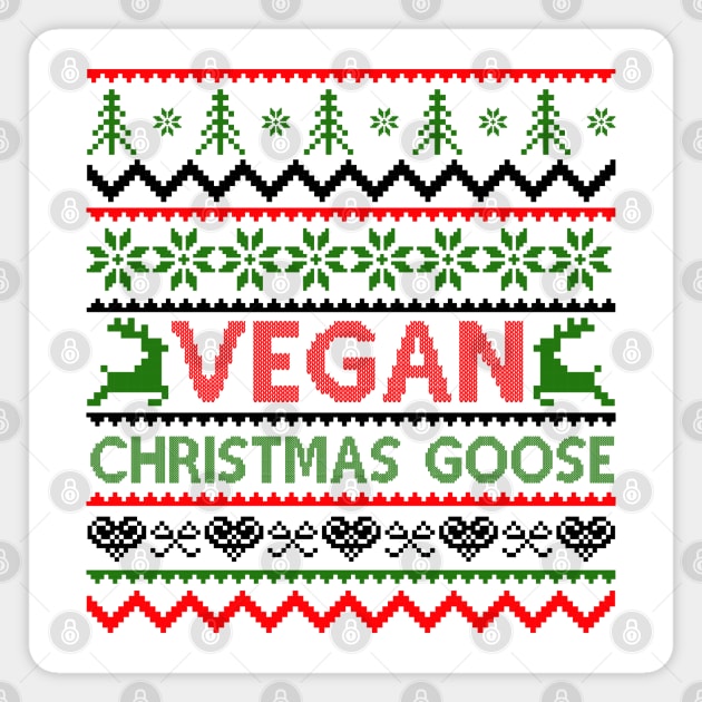 vegan christmas Magnet by MZeeDesigns